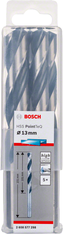 Bosch PointTeQ 13mm 麻花鑽頭套裝。
